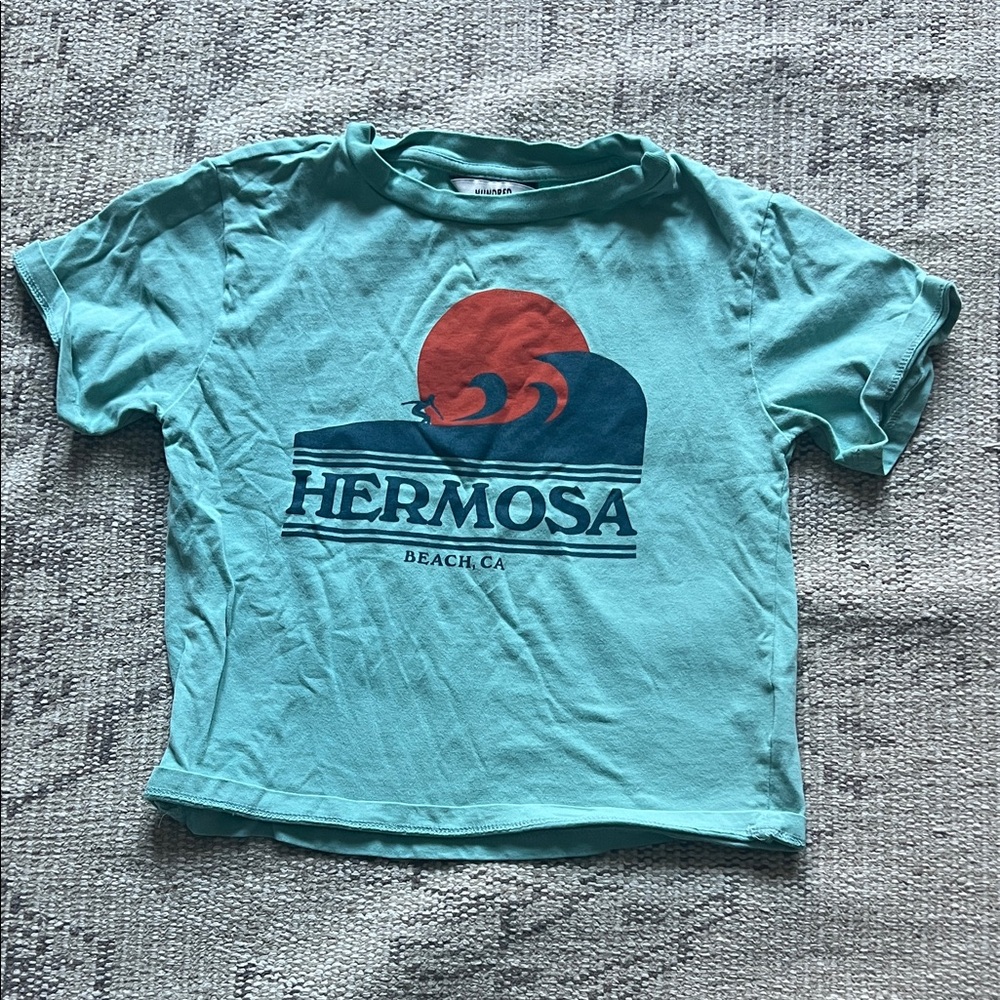 Hundred Pieces Teal and Red Hermosa Tee